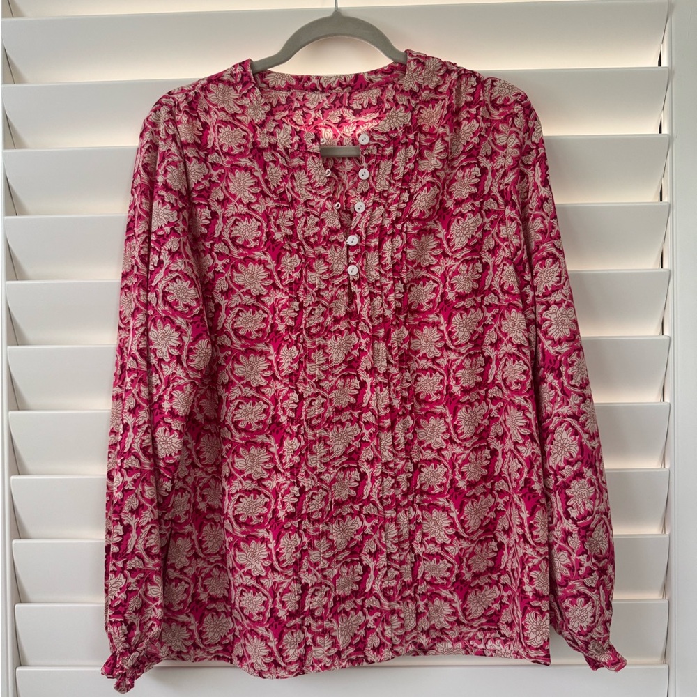 NWOT Floral Pink long sleeve Women's Top